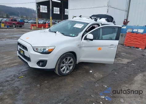 2014 Mitsubishi Outlander Sport Es from USA, damaged, VIN 4A4AP3AU4EE011895